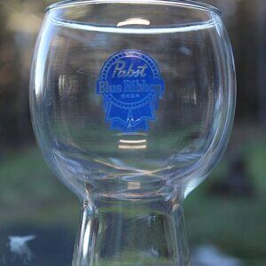 Pabst Blue Ribbon Beer Glass 6" Height ECU
